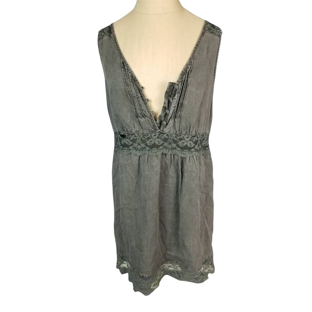 Free People Distressed Gray Dress Size Small